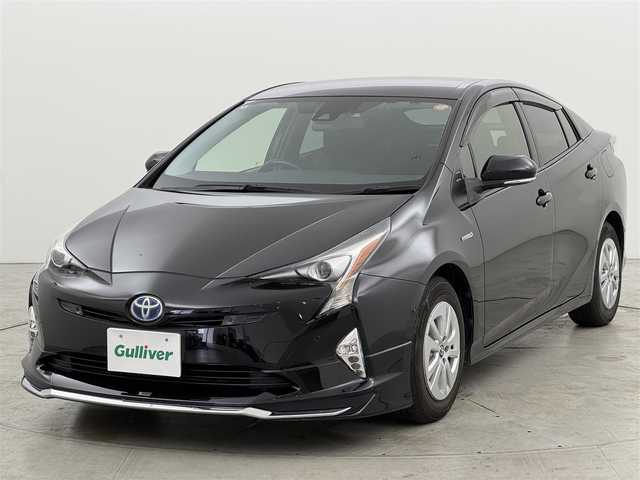 トヨタ プリウス Sセーフティプラス 福岡県 2018(平30)年 7.1万km アティチュードブラックマイカ モデリスタエアロ　/純正ナビ／フルセグＴＶ　/バックカメラ　/ビルトインＥＴＣ　/レーダークルコン　/コーナーセンサー　/衝突軽減ブレーキ　/レーンキープ　/ＰＫＳＢ　/パーキングアシスト　/純正１５インチＡＷ　/ＬＥＤ