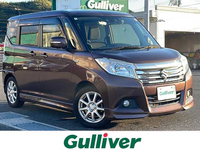 スズキ ソリオ HV MZ 山口県 2020(令2)年 10.2万km クラッシーブラウンM 社外メモリナビ/Bluetooth/フルセグTV/バックカメラ＆全周囲カメラ/両側パワースライドドア/HIDヘッドライト/フォグライト/スマートキー＆プッシュスタート/ETC/衝突軽減ブレーキ/コーナーセンサー/アイドリングストップ/クルーズコントロール/ステアリングスイッチ/社外前方ドライブレコーダー/D/席シートヒーター/D/席アームレスト/純正アルミ付きサマータイヤ4本車載/保証書・取説