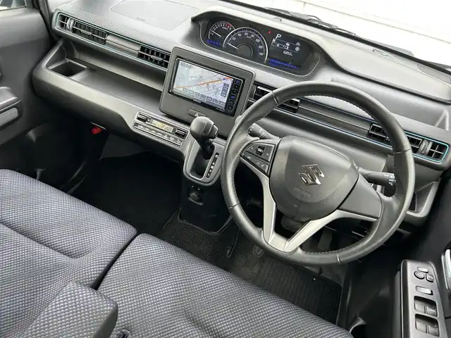 スズキ ワゴンＲ HYBRID FZ 富山県 2022(令4)年 1.7万km ムーンライトバイオレットPM 4WD/純正AW/社外ナビ(KENWOOD製) /ワンセグTV/バックカメラ/CD/DVD再生 /Bluetooth/コーナーセンサー/アイドリングストップ/ドライブレコーダー /ビルトインETC/シートヒーター(D席N席)/ウインカーミラー/ドアバイザー /LEDへドライト /オートライト/スマートキー /プッシュスタート /ステアリングスイッチ/横滑り防止装置