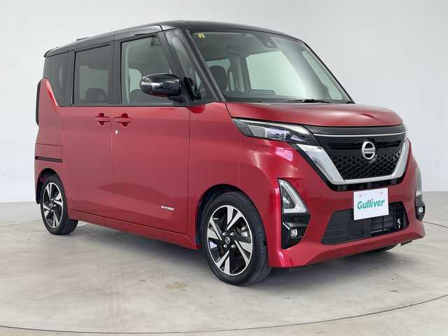 日産 ルークス HWS Gターボ プロパイロットED 鹿児島県 2020(令2)年 2.4万km スパークリングレッド/ブラック 純正9インチナビ/（CD/DVD/BT/フルセグTV）/プロパイロット/エマージェンシーブレーキ/両側パワースライドドア/アラウンドビューモニター/電動パーキングブレーキ/オートホールド/オートライト/ドライブレコーダー/スマートキー/プッシュスタート