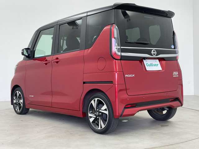 日産 ルークス HWS Gターボ プロパイロットED 鹿児島県 2020(令2)年 2.4万km スパークリングレッド/ブラック 純正9インチナビ/（CD/DVD/BT/フルセグTV）/プロパイロット/エマージェンシーブレーキ/両側パワースライドドア/アラウンドビューモニター/電動パーキングブレーキ/オートホールド/オートライト/ドライブレコーダー/スマートキー/プッシュスタート