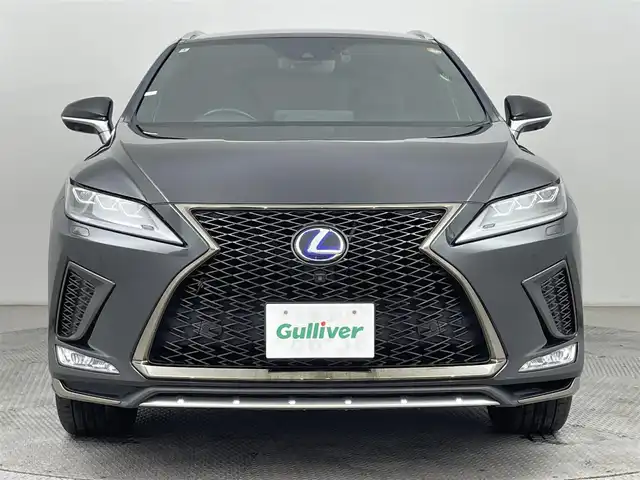 レクサス ＲＸ 450h Fスポーツ 道央・札幌 2020(令2)年 6.4万km グラファイトブラックガラスフレーク ・衝突軽減/・横滑り防止機能/・全方位カメラ/・メーカーナビ/・フルセグTV＆ＣＤ＆ＤＶＤ＆BT/・シートヒーター＆ベンチレーション/・パワーシート/・ヘッドアップディスプレイ/・ステアリングヒーター/・パワーバックドア/・オートハイビーム/・ブラインドスポットモニター/・オートライト/・オートエアコン/・ＥＴＣ２．０/・純正２０インチアルミホイール/・純正フロアマット/・３眼ＬＥＤヘッドライト/・ＬＥＤフォグランプ/・パドルシフト/・純正ドライブレコーダー/・スマートキー＆プッシュスタート