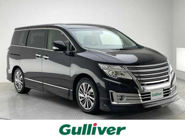 日産 エルグランド ライダー 黒クロス マニュアル 兵庫県 2014(平26)年 5.5万km ファントムブラック 純正８インチナビ/Bluetooth接続/フルセグTV/DVD再生可能/純正フリップダウンモニター/両側パワースライドドア/エアロパーツ（フロント・サイド・リア）/LEDヘッドライト/オートライト/横滑り防止装置/純正18インチアルミホイール/バックカメラ/クルーズコントロール/ＥＴＣ/ドライブレコーダー/ハーフレザーシート/シートヒーター/スマートキー/ステアリングリモコン/フロアマット