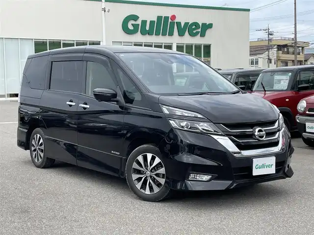 日産 セレナ ハイウェイスターVセレクションⅡ 石川県 2019(平31)年 8万km 黒 純正9型メモリーナビ/純正CD/DVD/フルセグTV/全方位カメラ/LEDヘッドライト/ETC/両側パワースライドドア/ドライブレコーダー/クルーズコントロール/純正アルミホイール/インテリキー/プッシュスタート/電動ミラー/エマージェンシーブレーキ/保証書