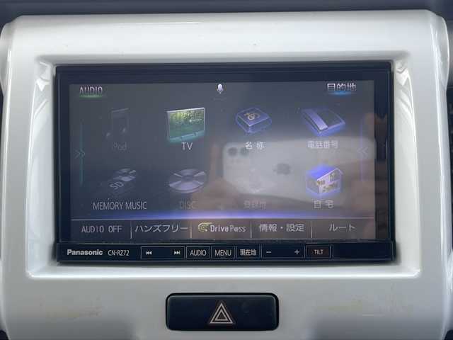 スズキ ハスラー G 長崎県 2016(平28)年 8万km サマーブルーM ABS/ETC/純正ナビ／オーディオ／Bluetooth/バックカメラ/シートヒーター/アイドリングストップ/衝突被害軽減システム/横滑り防止装置/盗難防止装置/パワーウィンドウ/ドアバイザー/プッシュスタートボタン/AAC/ダブルエアバック/フルセグ/スマートキー