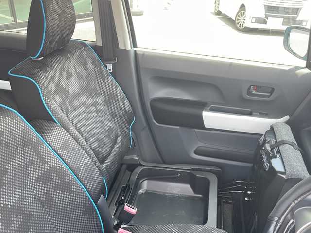 スズキ ハスラー G 長崎県 2016(平28)年 8万km サマーブルーM ABS/ETC/純正ナビ／オーディオ／Bluetooth/バックカメラ/シートヒーター/アイドリングストップ/衝突被害軽減システム/横滑り防止装置/盗難防止装置/パワーウィンドウ/ドアバイザー/プッシュスタートボタン/AAC/ダブルエアバック/フルセグ/スマートキー