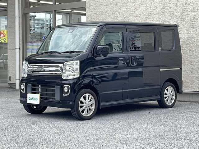 スズキ エブリィ ワゴン PZターボ 滋賀県 2019(平31)年 6.9万km ブルーイッシュブラックパール3 SDナビ/フルセグTV/Bluetooth/ETC/プッシュスタート/スマートキー×２/オートライト(HIDヘッドライト)/ドライブレコーダー/ステアリングスイッチ/取扱説明書・保証書