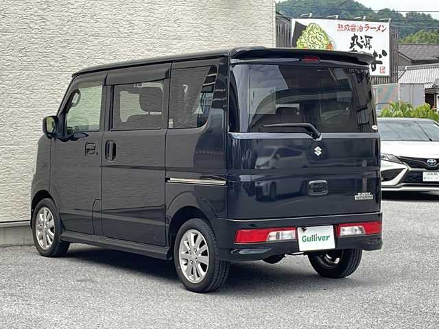 スズキ エブリィ ワゴン PZターボ 滋賀県 2019(平31)年 6.9万km ブルーイッシュブラックパール3 SDナビ/フルセグTV/Bluetooth/ETC/プッシュスタート/スマートキー×２/オートライト(HIDヘッドライト)/ドライブレコーダー/ステアリングスイッチ/取扱説明書・保証書