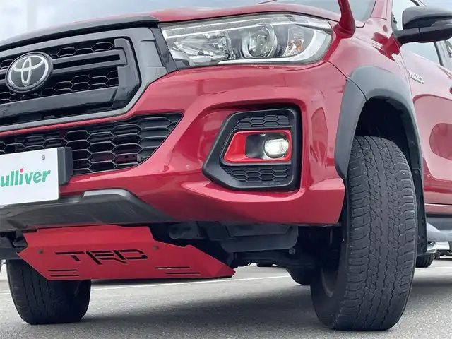 トヨタ ハイラックス Z ブラックラリーエディション 佐賀県 2020(令2)年 4.2万km クリムゾンスパークレッドM トヨタセーフティセンス/　レーダークルーズコントロール/　レーンディパーチャーアラート/　プリクラッシュセーフティ/　ロードサインアシスト/　先行車発進お知らせ機能/純正SDナビ/　CD　SD　AUX　BT/バックカメラ/D＋N席シートヒーター/革巻きステアリング/ステアリングリモコン/TRDスポーツバー/TRDアンダーカバー/TRDフロアマット/ベッドライナー/純正18インチアルミホイール/純正LEDヘッドライト/フォグライト/プッシュスタート/スマートキー