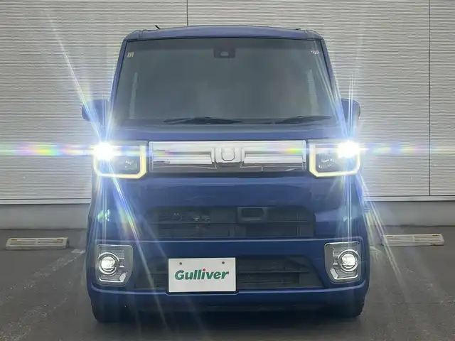 ダイハツ ウェイク G ターボ SA Ⅱ 秋田県 2016(平28)年 3.5万km ブルーメタリック ４WD/社外オーディオ（AM/FM/CD)/LEDヘッドライト/ターボ/衝突軽減システム/両側パワスラ/社外アルミ/スマートキー/アイドリングストップ/コーナーセンサー/プッシュスタート/運転席シートヒーター/純正フロアマット/純正ドアバイザー/オートライト/オートエアコン/パワーステアリング/パワーウィンドウ/横滑り防止/盗難防止装置/ルーフキャリア/電動格納ミラー/保証書/取扱説明書/記録簿