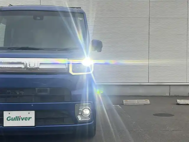 ダイハツ ウェイク G ターボ SA Ⅱ 秋田県 2016(平28)年 3.5万km ブルーメタリック ４WD/社外オーディオ（AM/FM/CD)/LEDヘッドライト/ターボ/衝突軽減システム/両側パワスラ/社外アルミ/スマートキー/アイドリングストップ/コーナーセンサー/プッシュスタート/運転席シートヒーター/純正フロアマット/純正ドアバイザー/オートライト/オートエアコン/パワーステアリング/パワーウィンドウ/横滑り防止/盗難防止装置/ルーフキャリア/電動格納ミラー/保証書/取扱説明書/記録簿