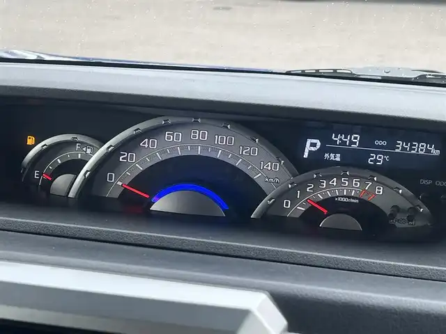 ダイハツ ウェイク G ターボ SA Ⅱ 秋田県 2016(平28)年 3.5万km ブルーメタリック ４WD/社外オーディオ（AM/FM/CD)/LEDヘッドライト/ターボ/衝突軽減システム/両側パワスラ/社外アルミ/スマートキー/アイドリングストップ/コーナーセンサー/プッシュスタート/運転席シートヒーター/純正フロアマット/純正ドアバイザー/オートライト/オートエアコン/パワーステアリング/パワーウィンドウ/横滑り防止/盗難防止装置/ルーフキャリア/電動格納ミラー/保証書/取扱説明書/記録簿