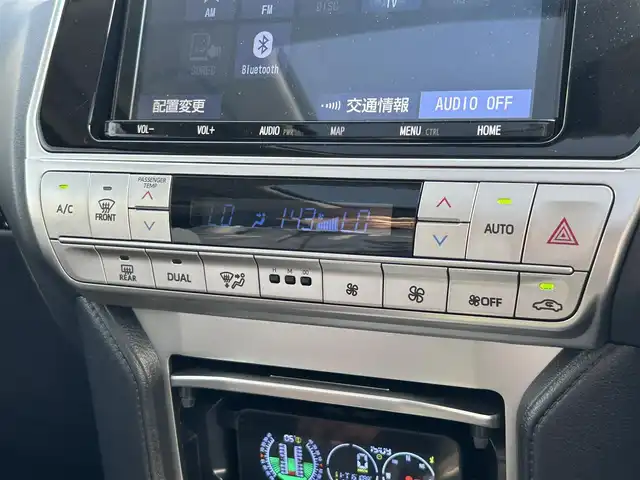 トヨタ ランドクルーザー プラド TX 富山県 2022(令4)年 4.3万km ブラック 純正９型ナビ/フルセグＴＶ／Ｂｌｕｅｔｏｏｔｈ/バックカメラ/サンルーフ/モデリスタエアロ/デジタルインナーミラー/レーダークルーズコントロール/セーフティセンス/スマートキー/プッシュスタート/レーンキープアシスト/純正AW17インチスタッドレス積み込み/オートマチックハイビーム/ドライブレコーダー/横滑り防止装置/W＋サイドエアバック/カーテンエアバック/スペアキー1本/保証書／取説有り