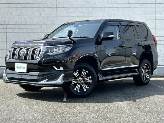 トヨタ ランドクルーザー プラド TX 富山県 2022(令4)年 4.3万km ブラック 純正９型ナビ/フルセグＴＶ／Ｂｌｕｅｔｏｏｔｈ/バックカメラ/サンルーフ/モデリスタエアロ/デジタルインナーミラー/レーダークルーズコントロール/セーフティセンス/スマートキー/プッシュスタート/レーンキープアシスト/純正AW17インチスタッドレス積み込み/オートマチックハイビーム/ドライブレコーダー/横滑り防止装置/W＋サイドエアバック/カーテンエアバック/スペアキー1本/保証書／取説有り