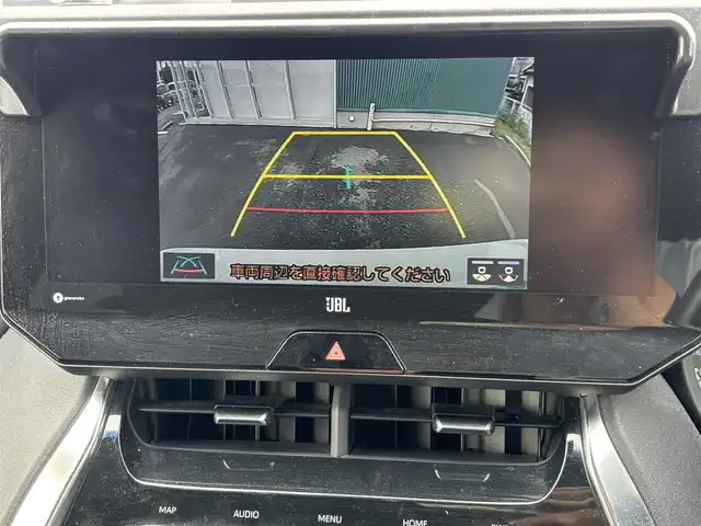 トヨタ ハリアー ハイブリッド Z レザーパッケージ 福岡県 2020(令2)年 7.7万km ホワイトパールクリスタルシャイン 12.3インチJBL純正ディスプレイオーディオ/・AppleCarPlay/・バックカメラ/・フルセグTV/・Bluetooth/・AUX/JBLサウンドスピーカー/プリクラッシュセーフティ/クリアランスソナー/ブラインドスポットモニター/リアクロストラフィックアラート/レーンキープアシスト/クルーズコントロール(追従有)/カーテンエアバッグ/ETC2.0/LEDオートライト/オートマチックハイビーム/レザーシート(シートヒーター、エアシート)/本革ステアリング(ステリングヒーター)/純正19インチアルミホイール/純正フロアマット