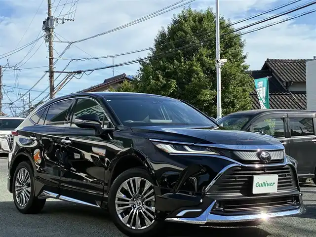 トヨタ ハリアー Z 熊本県 2021(令3)年 5.2万km 黒 ワンオーナー/調光パノラマルーフ/モデリスタエアロ/JBLプレミアムサウンド/純正ナビ/【フルセグTV/Bluetooth】/全方位カメラ/バックカメラ/デジタルインナーミラー/レーダークルーズコントロール/衝突被害軽減システム/レーンキープアシスト/コーナーセンサー/オートLEDヘッドライト/フォグランプ/オートマチックハイビーム/ハーフレザーシート/運転席パワーシート/パワーバックドア/純正19インチAW/ビルトインETC2.0/純正フロアマット/保証書/取扱説明書