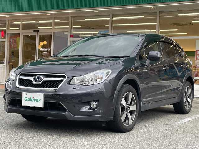 スバル インプレッサ ＸＶ ハイブリッド 2．0i－L アイサイト 岐阜県 2013(平25)年 11.2万km ダークグレーメタリック ４WD/ディーラー純正HDDナビ/(フルセグテレビ.Bluetooth.AM.FM)/バックカメラ/アイドリングストップ/クルーズコントロール/プッシュスタート/パドルシフト/フォグランプ/スマートキー/ETC/保証書/取扱説明書