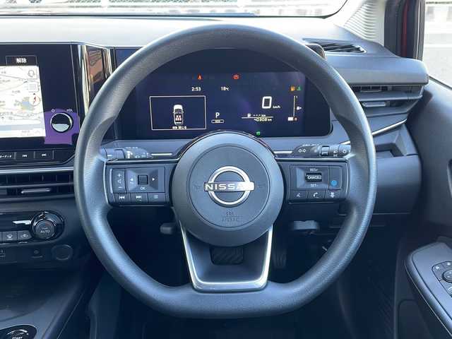 日産 ノート X 山口県 2021(令3)年 4.1万km ガーネットレッド 純正9インチメモリナビ【259156XJ0A】/・フルセグテレビ/・Bluetooth/・Android　Auto/・USB/・HDMI/・AM/FM/ETC2.0/前方ドライブレコーダー/プッシュスタート/スマートキー/アラウンドビューモニター/電動パーキングブレーキ/プロパイロット/スマートルームミラー/LEDヘッドライト/おくだけ充電/タイプC入力端子/シガーソケット/安全装備/・ヒルスタートアシスト/・インテリジェント エマージェンシーブレーキ/・踏み間違い衝突防止アシスト/・標識検知機能/・インテリジェント FCW（前方衝突予測警報）/・LDW（車線逸脱警報）/・インテリジェント DA（ふらつき警報）/・インテリジェント LI （車線逸脱防止支援システム）/・エマージェンシーストップシグナル/・インテリジェント BSI（後側方衝突防止支援システム）/・BSW（後側方車両検知警報）/・RCTA（後退時車両検知警報）/・車両接近通報装置/・イモビライザー