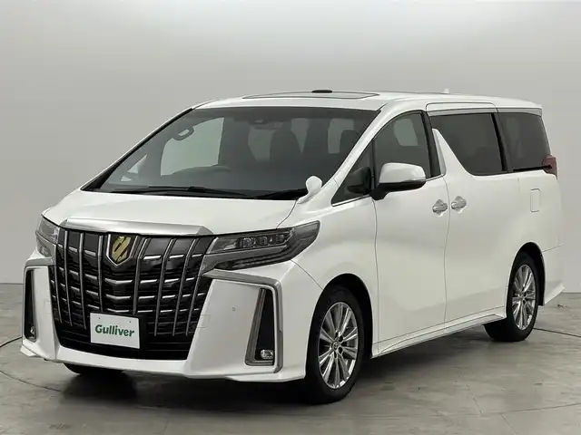 トヨタ アルファード S タイプゴールド 福岡県 2020(令2)年 5.2万km ホワイトパールクリスタルシャイン ツインムーンルーフ/後席モニター　/純正９インチＤＡ　/３眼ＬＥＤ　/ＥＴＣ　/前後ドラレコ　/バックカメラ　/両パワースライドドア　/電動リアゲート　/レーダークルーズコントロール　/衝突軽減　/レーンキープ　/コーナーセンサー