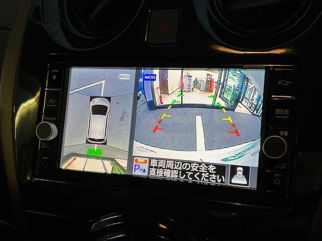 日産 ノート e－パワー メダリスト 栃木県 2017(平29)年 0.5万km ブリリアントホワイトパール エマージェンシーブレーキ/純正メモリナビ/フルセグTV/DVD/Bluetooth/USB/アラウンドビューモニター/インテリジェントルームミラー/ナビ連動ドライブレコーダー/ETC/スマートキー/ハーフレザーシート/LEDヘッドライト/フォグランプ/コーナーセンサー/スマートキー×2/ステアリングリモコン/純正15インチAW