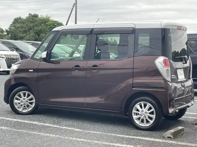 日産 デイズ ルークス X Vセレクション 千葉県 2016(平28)年 3.6万km シルキーホワイトP/モカブラウンP 1オーナー ナビ 全方位カメラ 両側電動スライドドア エマージェンシーブレーキ フルセグ BT スマートキー ホワイト/モカブラウンツートンカラー 14インチAW 横滑り防止 アイドリングストップ