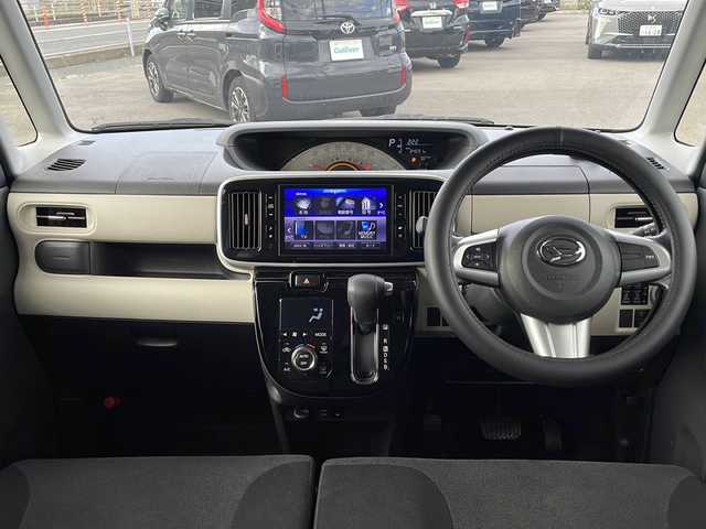 ダイハツ ムーヴ キャンバス X ブラックアクセント リミテッド SAⅢ 山口県 2019(令1)年 3.5万km パールホワイトⅢ 純正８型ナビ（フルセグTV、Bluetooth）/全方位カメラ/両側パワースライドドア/オートライト/アイドリングストップ/横滑り防止装置/衝突被害軽減ブレーキ/W＋サイドエアバック/後コーナーセンサー/スマートキー