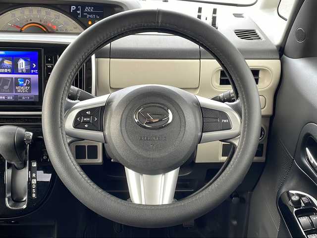 ダイハツ ムーヴ キャンバス X ブラックアクセント リミテッド SAⅢ 山口県 2019(令1)年 3.5万km パールホワイトⅢ 純正８型ナビ（フルセグTV、Bluetooth）/全方位カメラ/両側パワースライドドア/オートライト/アイドリングストップ/横滑り防止装置/衝突被害軽減ブレーキ/W＋サイドエアバック/後コーナーセンサー/スマートキー