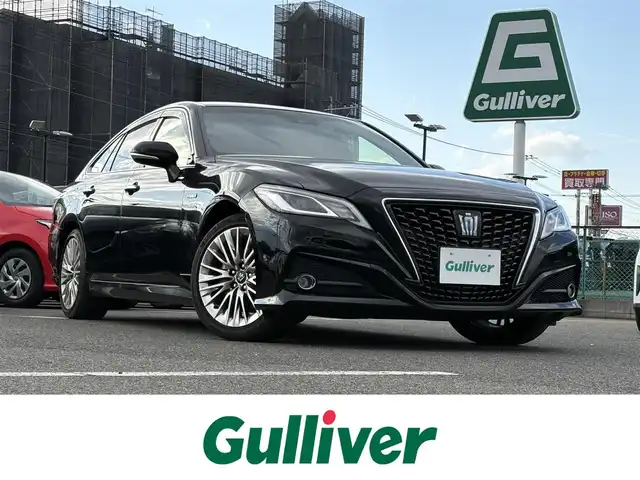 トヨタ クラウン ハイブリッド S エレガンススタイル 大分県 2019(令1)年 4.8万km ブラック ・ナビ(CD/DVD/BT/SD/AUX/USB)/・Miracast/・フルセグテレビ/・バックカメラ/・レーダークルーズコントロール/・プリクラッシュセーフティ/・ブラインドスポットモニター/・コーナーセンサー/・パワーシート/・シートヒーター/・ステアリングヒーター/・オートハイビーム/・パドルシフト/・ブレーキホールド/・スマートキー/・プッシュスタートボタン