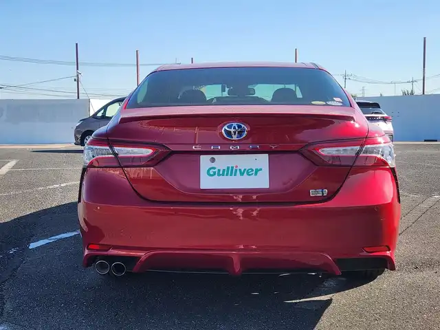 トヨタ カムリ WS 宮城県 2019(平31)年 8.3万km エモーショナルレッドⅡ 純正MOP8型ナビ/フルセグTV/バックモニター/ビルトインETC2.0/ドライブレコーダー/レーダークルーズコントロール/クリアランスソナー/セーフティセンス/・衝突被害軽減ブレーキ/・車線逸脱警報/・オートマチックハイビーム/LEDヘッドランプ/LEDフロントフォグランプ/革巻きステアリング/ハーフレザーシート/運転席パワーシート/純正17インチアルミホイール/スマートキー/プッシュエンジンスタート/禁煙車