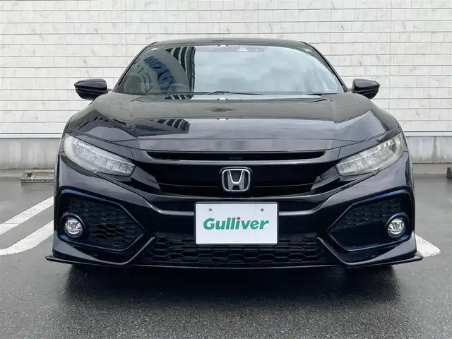 ホンダ シビック ハッチバック 静岡県 2019(令1)年 6.8万km クリスタルブラックパール HondaSENSING/純正7インチメモリーナビ(VXM-194VFi)/　AM FM CD DVD Bluetooth USB/ビルトインETC/バックモニター/レーダークルーズコントロール/LEDオートヘッドランプ/オートブレーキホールド/純正18インチアルミホイール/スマートキー2本/パドルシフト/社外レーダー探知機/フルセグTV/シートヒーター(前席)/前方ドライブレコーダー