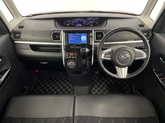 ダイハツ タント カスタム RS トップED SAⅡ 三重県 2015(平27)年 6.2万km ファイアークォーツレッドM メモリーナビ/フルセグＴＶ Bluetoothオーディオ/バックカメラ/ETC/前後録画ドライブレコーダー/両側パワースライドドア/LEDヘッドライト/フォグライト/１５インチアルミホイール/スマートキー