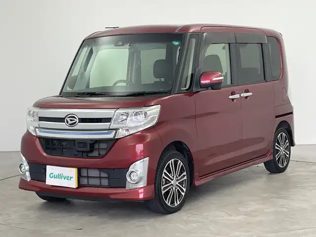ダイハツ タント カスタム RS トップED SAⅡ 三重県 2015(平27)年 6.2万km ファイアークォーツレッドM メモリーナビ/フルセグＴＶ Bluetoothオーディオ/バックカメラ/ETC/前後録画ドライブレコーダー/両側パワースライドドア/LEDヘッドライト/フォグライト/１５インチアルミホイール/スマートキー