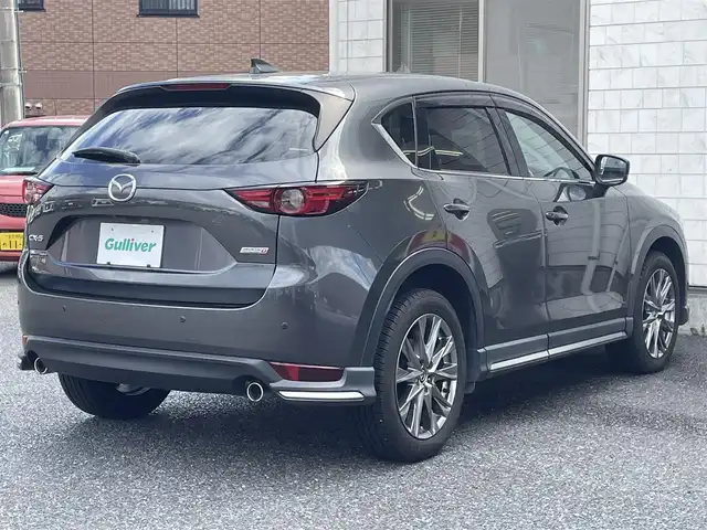 マツダ ＣＸ－５ XD エクスクルーシブモード 福岡県 2018(平30)年 4.3万km マシーングレープレミアムM ワンオーナー/サンルーフ/BOSEプレミアムサウンド/純正メモリナビ/　(AM/FM/Bluetooth/CD/DVD/フルセグTV)/360°ビューモニター/バック/フロント/サイドモニター/i-ACTIVSENSE/・誤発進抑制（前進・後退）/・アダプティブLEDヘッドライト/・アドバンストスマートシティブレーキサポート/・交通標識認識システム/・車間認知支援システム/・車線逸脱警報システム/・スマートシティブレーキサポート/・超音波センサー（フロント・リア）/・ドライバーアテンションアラート/・ハイビームコントロールシステム/・フォワードセンシングカメラ/・ブラインドスポットモニター/・レーダークルーズコントロール/・リアクロストラフィックアラート/・レーダーセンサー（フロント・リア）/・レーンキープアシスト/アイドリングストップ/純正19インチAW/パワーバックドア/前方ドライブレコーダー/ヘッドアップディスプレイ/ステアリングヒーター/黒レザーシート/パワーシート(D/N)/シートヒーター/エアシート（D/N）/シートメモリー(D)/純正フロアマット/USBポート/スペアキー×1/保証書/取扱説明書