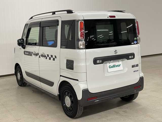 スズキ スペーシア ギア HYBRID XZターボ 熊本県 2020(令2)年 1.2万km ピュアホワイトP カロッツェリア8型ナビ/フルセグTV/両側パワースライドドア/全方位モニター用カメラパッケージ/ビルトインETC/アダプティブクルーズコントロール/リアパーキングセンサー/セーフティサポート/・デュアルカメラブレーキサポート/・後退時ブレーキサポート/・前後誤発進抑制機能/・車線逸脱警報機能/・ふらつき警報機能/・ハイビームアシスト/・先行車発進お知らせ機能/IC付ターボ/LEDヘッドランプ/革巻きステアリング/パドルシフト/前席シートヒーター/純正14インチアルミホイール/キーレスプッシュスタートシステム/禁煙車