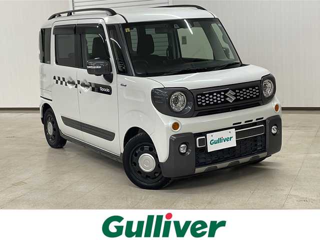 スズキ スペーシア ギア HYBRID XZターボ 熊本県 2020(令2)年 1.2万km ピュアホワイトP カロッツェリア8型ナビ/フルセグTV/両側パワースライドドア/全方位モニター用カメラパッケージ/ビルトインETC/アダプティブクルーズコントロール/リアパーキングセンサー/セーフティサポート/・デュアルカメラブレーキサポート/・後退時ブレーキサポート/・前後誤発進抑制機能/・車線逸脱警報機能/・ふらつき警報機能/・ハイビームアシスト/・先行車発進お知らせ機能/IC付ターボ/LEDヘッドランプ/革巻きステアリング/パドルシフト/前席シートヒーター/純正14インチアルミホイール/キーレスプッシュスタートシステム/禁煙車