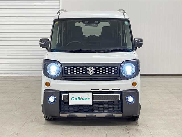 スズキ スペーシア ギア HYBRID XZターボ 熊本県 2020(令2)年 1.2万km ピュアホワイトP カロッツェリア8型ナビ/フルセグTV/両側パワースライドドア/全方位モニター用カメラパッケージ/ビルトインETC/アダプティブクルーズコントロール/リアパーキングセンサー/セーフティサポート/・デュアルカメラブレーキサポート/・後退時ブレーキサポート/・前後誤発進抑制機能/・車線逸脱警報機能/・ふらつき警報機能/・ハイビームアシスト/・先行車発進お知らせ機能/IC付ターボ/LEDヘッドランプ/革巻きステアリング/パドルシフト/前席シートヒーター/純正14インチアルミホイール/キーレスプッシュスタートシステム/禁煙車