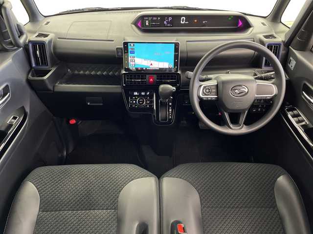 ダイハツ タント カスタム X スタイルセレクション 鹿児島県 2021(令3)年 5.2万km パールブラック ワンオーナー/純正9型ナビ/（AM/FM/CD/DVD/Bluetooth/フルセグ）/パノラミックビューモニター/両側パワースライドドア/前後ドライブレコーダー/シートヒーター/ETC/HDMI/ハーフレザーシート/純正フロアマット/純正AW14インチ/運転席ロングスライドシート/衝突被害軽減ブレーキ/レーンキープアシスト/オートライト/LEDヘッドライト