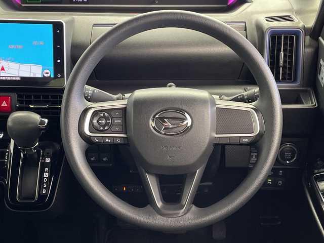 ダイハツ タント カスタム X スタイルセレクション 鹿児島県 2021(令3)年 5.2万km パールブラック ワンオーナー/純正9型ナビ/（AM/FM/CD/DVD/Bluetooth/フルセグ）/パノラミックビューモニター/両側パワースライドドア/前後ドライブレコーダー/シートヒーター/ETC/HDMI/ハーフレザーシート/純正フロアマット/純正AW14インチ/運転席ロングスライドシート/衝突被害軽減ブレーキ/レーンキープアシスト/オートライト/LEDヘッドライト