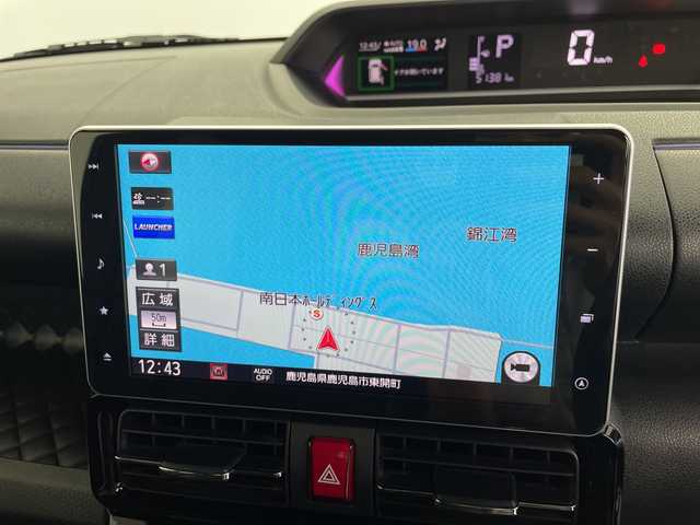 ダイハツ タント カスタム X スタイルセレクション 鹿児島県 2021(令3)年 5.2万km パールブラック ワンオーナー/純正9型ナビ/（AM/FM/CD/DVD/Bluetooth/フルセグ）/パノラミックビューモニター/両側パワースライドドア/前後ドライブレコーダー/シートヒーター/ETC/HDMI/ハーフレザーシート/純正フロアマット/純正AW14インチ/運転席ロングスライドシート/衝突被害軽減ブレーキ/レーンキープアシスト/オートライト/LEDヘッドライト