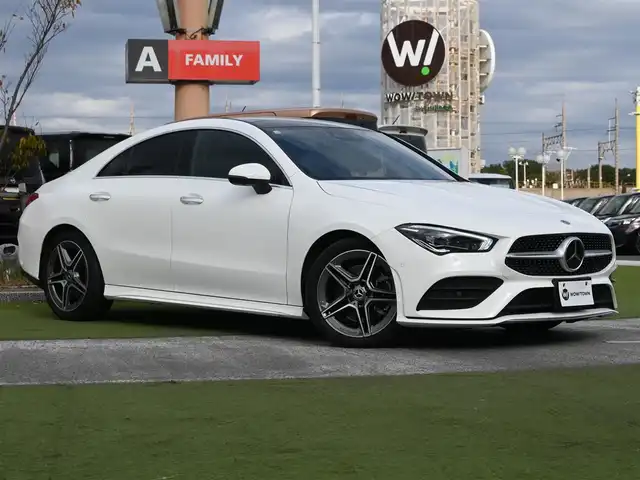 メルセデス・ベンツ ＣＬＡ２００ｄ AMGライン 千葉県 2020(令2)年 2.9万km ポーラホワイト 225/45R18/アクティブブレーキアシスト/アクティブレーンキーピングアシスト/レーンチェンジアシスト/ブラインドスポットアシスト/アテンションアシスト/ヘッドアップディスプレイ/パノラミックスライディングルーフ/コンビレザーシート/前席パワーシート/シートヒーター/純正ナビ/地デジTV/【Bluetooth接続】/360°カメラ/ドライブレコーダー（前後撮影）/革巻きステアリング/ステアリングスイッチ/ETC（2.0）/LEDヘッドライト/ウインカーミラー/純正18インチアルミホイル/サイド/カーテンエアバッグ/キーレスゴー