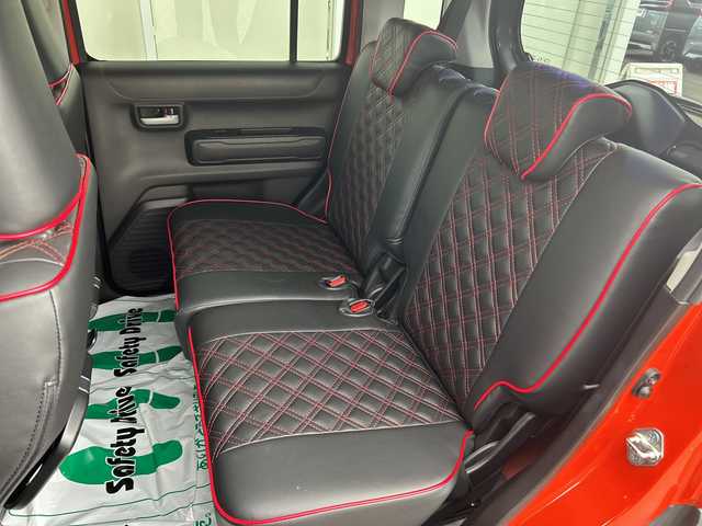 スズキ ハスラー HYBRID X ターボ 福岡県 2020(令2)年 4.7万km バーミリオンオレンジ/ガンメタリック2トーン メーカーオプション9インチナビ/（DISC/フルセグ/AM/FM/Bluetooth//USB/iPod/SmartphoneLink）/アラウンドビューモニター/ビルドインETC/前後ドライブレコーダー/デュアルカメラブレーキサポート/横滑り防止装置/レーンキープアシスト/クリアランスソナー/LEDヘッドライト/フォグランプ/クルーズコントロール/パドルシフト/ステアリングスイッチ/D/N席シートヒーター/レザー調シートカバー/電動格納ミラー/ドアバイザー