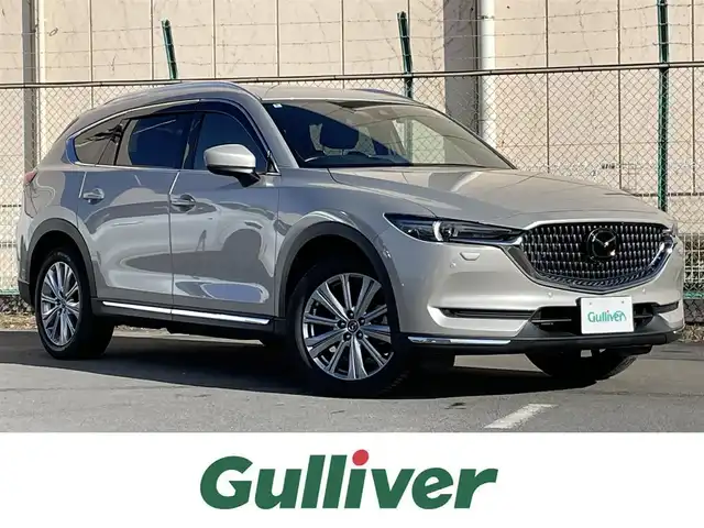 マツダ ＣＸ－８ XD エクスクルーシブモード 東京都 2022(令4)年 4万km プラチナクォーツメタリック 純正ナビ/4WD/サンルーフ/アラウンドビューモニター/BOSE/フルセグTV/Bluetooth/USB/FM/AM/ブラインドスポットモニター/レーダークルーズコントロール/ヘッドアップディスプレイ/パワーバックドア/前席、2列目シートヒーター/前席シートベンチレーション/前席パワーシート/運転席メモリーシート/ETC2.0/衝突軽減装置/車線逸脱警報装置/横滑り防止装置/前後ドライブレコーダー/純正LEDライト/純正フロアマット/純正サイドバイザー/置くだけ充電/スマートキー