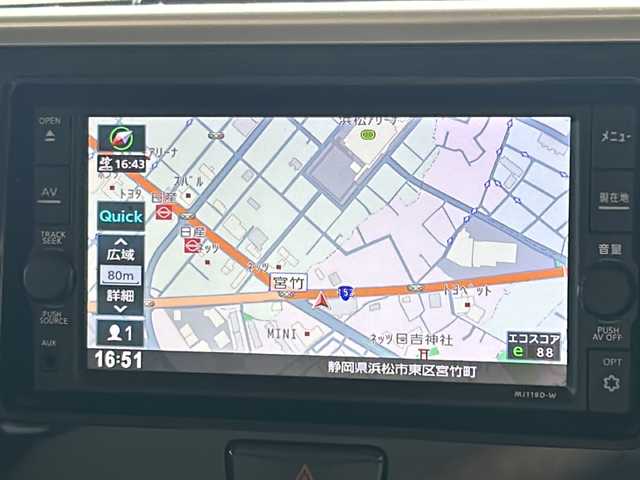日産 デイズ ルークス X 静岡県 2020(令2)年 1.6万km アッシュブラウンM 純正ナビ/フルセグ/CD/DVD/BT/全方位カメラ/片側パワースライドドア/ETC/エマージェンシーブレーキ/ハロゲンヘッドライト/社外アルミ/スマートキー/スペアキー