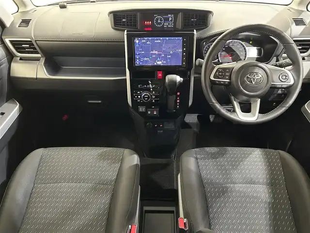 トヨタ ルーミー カスタムG－T 愛媛県 2023(令5)年 1.4万km ブラックマイカメタリック ・９型ナビ（フルセグＴＶ・ＢＴ・ＡＭＦＭ・ＣＤＤＶＤ・ＵＳＢ・ＳＤ・ＨＤＭＩ）/・全方位カメラ　/・ビルトインＥＴＣ２．０　/・前方ドラレコ　/・ＤＮ席シートヒーター　/・レーダークルーズコントロール　/・両側電動ドア/・前後コーナーセンサー/・衝突軽減ブレーキ/・レーンキープアシスト
