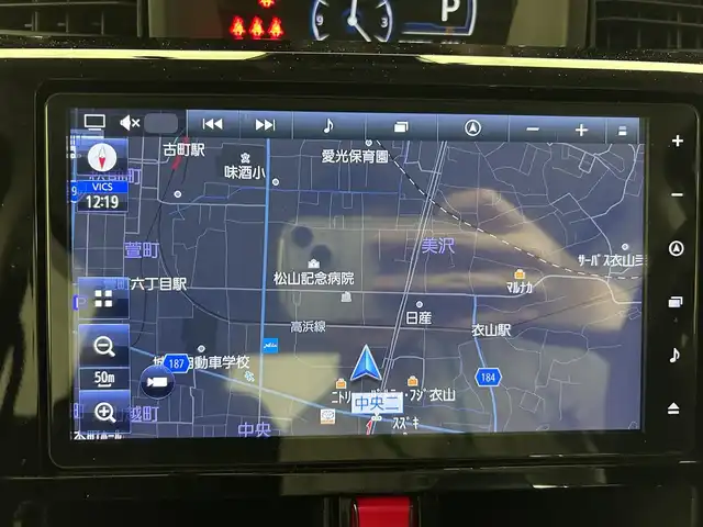 トヨタ ルーミー カスタムG－T 愛媛県 2023(令5)年 1.4万km ブラックマイカメタリック ・９型ナビ（フルセグＴＶ・ＢＴ・ＡＭＦＭ・ＣＤＤＶＤ・ＵＳＢ・ＳＤ・ＨＤＭＩ）/・全方位カメラ　/・ビルトインＥＴＣ２．０　/・前方ドラレコ　/・ＤＮ席シートヒーター　/・レーダークルーズコントロール　/・両側電動ドア/・前後コーナーセンサー/・衝突軽減ブレーキ/・レーンキープアシスト