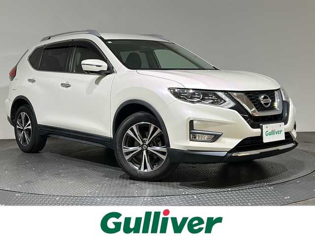 日産 エクストレイル 20Xi 愛媛県 2018(平30)年 5.9万km ブリリアントホワイトパール ・９型ナビ/（フルセグＴＶ・ＢＴ・ＣＤ・ＤＶＤ・ＦＭ・ＡＭ・ＳＤ・ＵＳＢ・ＡＵＸ）/・カプロンシート/・全方位カメラ　/・ＥＴＣ　/・前方ドラレコ　/・１１型後席モニター　/・プロパイロット　/・レーダークルコン　/・レーンキープアシスト/・パワーバックドア/・2WD・4WD切り替え/・デジタルインナーミラー/・スペアキー