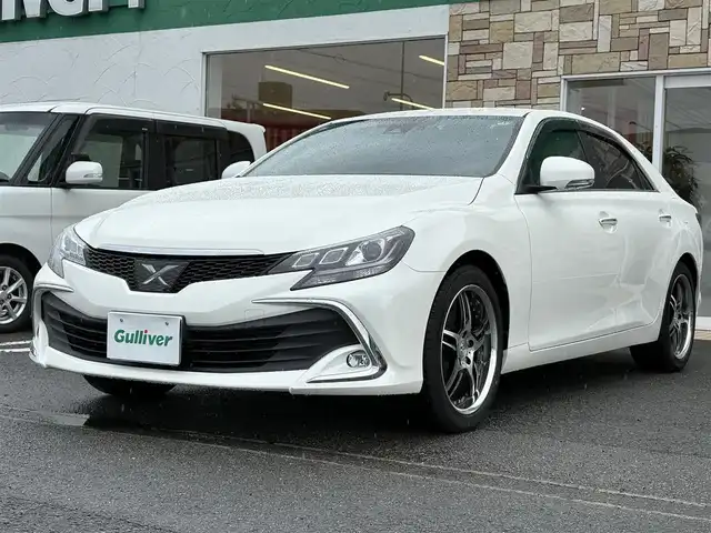 トヨタ マークＸ 250G 徳島県 2019(令1)年 0.8万km ホワイトパールクリスタルシャイン 社外7型メモリナビ　CN-RE05WD/　フルセグTV/AM/FM/Bluetooth/SD/DISC/フォグライト/バックカメラ/ETC/追従式クルーズコントロール/LEDヘッドライト/スマートキー/プッシュスタート/全周囲ドライブレコーダー/純正ドアバイザー/純正フロアマット/純正16インチアルミホイール
