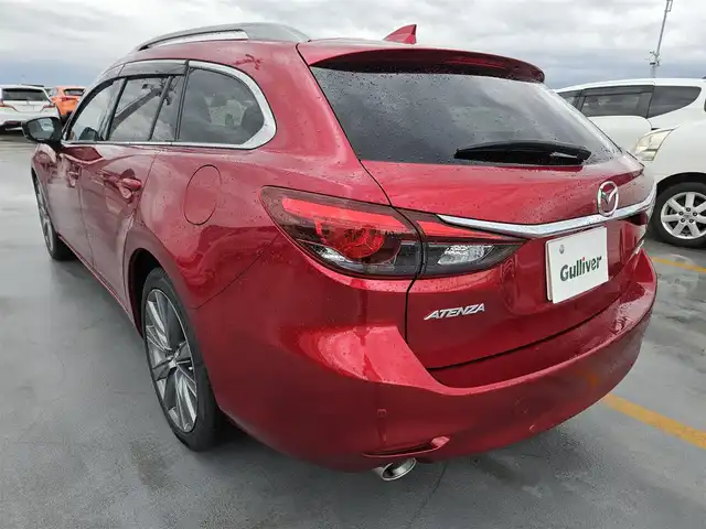 マツダ アテンザ ワゴン XD プロアクティブ 鹿児島県 2018(平30)年 4.6万km ソウルレッドクリスタルM 6MT/サンルーフ/ワンオーナー/純正8型ナビ/　(Bluetooth/CD/DVD)/フルセグTV/360度ビューモニター/ETC/ドライブレコーダー/レーダークルーズコントロール/パーキングセンサー/i-ACTIVSENSE/・アドバンスドスマートシティブレーキサポート/・後退時スマートシティブレーキサポート/・スマートブレーキサポート/・レーンキープアシストシステム/・車線逸脱警報システム/・ブラインドスポットモニタリング/・ドライバーアテンションアラート/・交通標識認識システム/・アクティブドライビングディスプレイ/アダプティブLEDヘッドランプ/ツインターボ/本革巻きステアリング/ステアリングヒーター/前席シートヒーター/運転席ドライビングポジション機能/純正19インチアルミホイール/アドバンストキーレスエントリーシステム/禁煙車