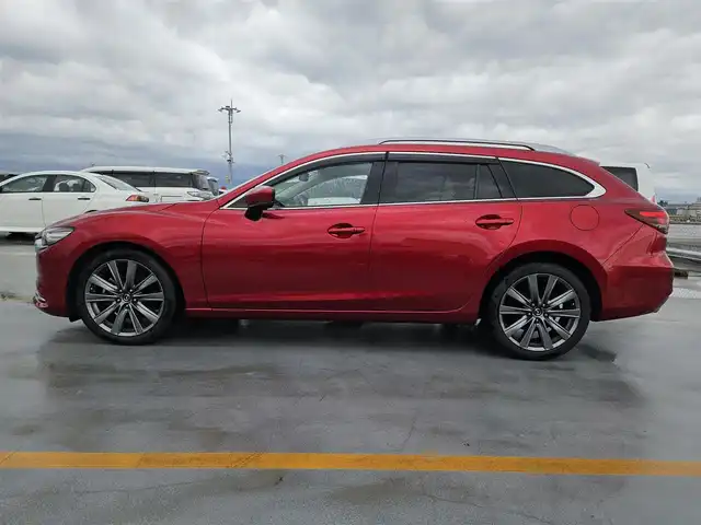マツダ アテンザ ワゴン XD プロアクティブ 鹿児島県 2018(平30)年 4.6万km ソウルレッドクリスタルM 6MT/サンルーフ/ワンオーナー/純正8型ナビ/　(Bluetooth/CD/DVD)/フルセグTV/360度ビューモニター/ETC/ドライブレコーダー/レーダークルーズコントロール/パーキングセンサー/i-ACTIVSENSE/・アドバンスドスマートシティブレーキサポート/・後退時スマートシティブレーキサポート/・スマートブレーキサポート/・レーンキープアシストシステム/・車線逸脱警報システム/・ブラインドスポットモニタリング/・ドライバーアテンションアラート/・交通標識認識システム/・アクティブドライビングディスプレイ/アダプティブLEDヘッドランプ/ツインターボ/本革巻きステアリング/ステアリングヒーター/前席シートヒーター/運転席ドライビングポジション機能/純正19インチアルミホイール/アドバンストキーレスエントリーシステム/禁煙車