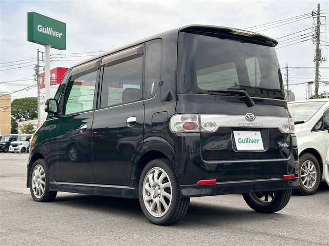 ダイハツ タント カスタム VSターボ 静岡県 2007(平19)年 14.8万km ブラックマイカ 社外ＨＤＤナビ（Ｂｌｕｅｔｏｏｔｈ、ＣＤ、ＤＶＤ、ＴＶ、ＨＤＤミュージックサーバー）/ターボ/純正アルミホイール/ＥＴＣ/純正フロアマット/ハーフレザーシート/ダブルエアバック/ベンチシート/パワーステアリング/パワーウィンドウ/リモコンキー/ABS/ハロゲンヘッドライト